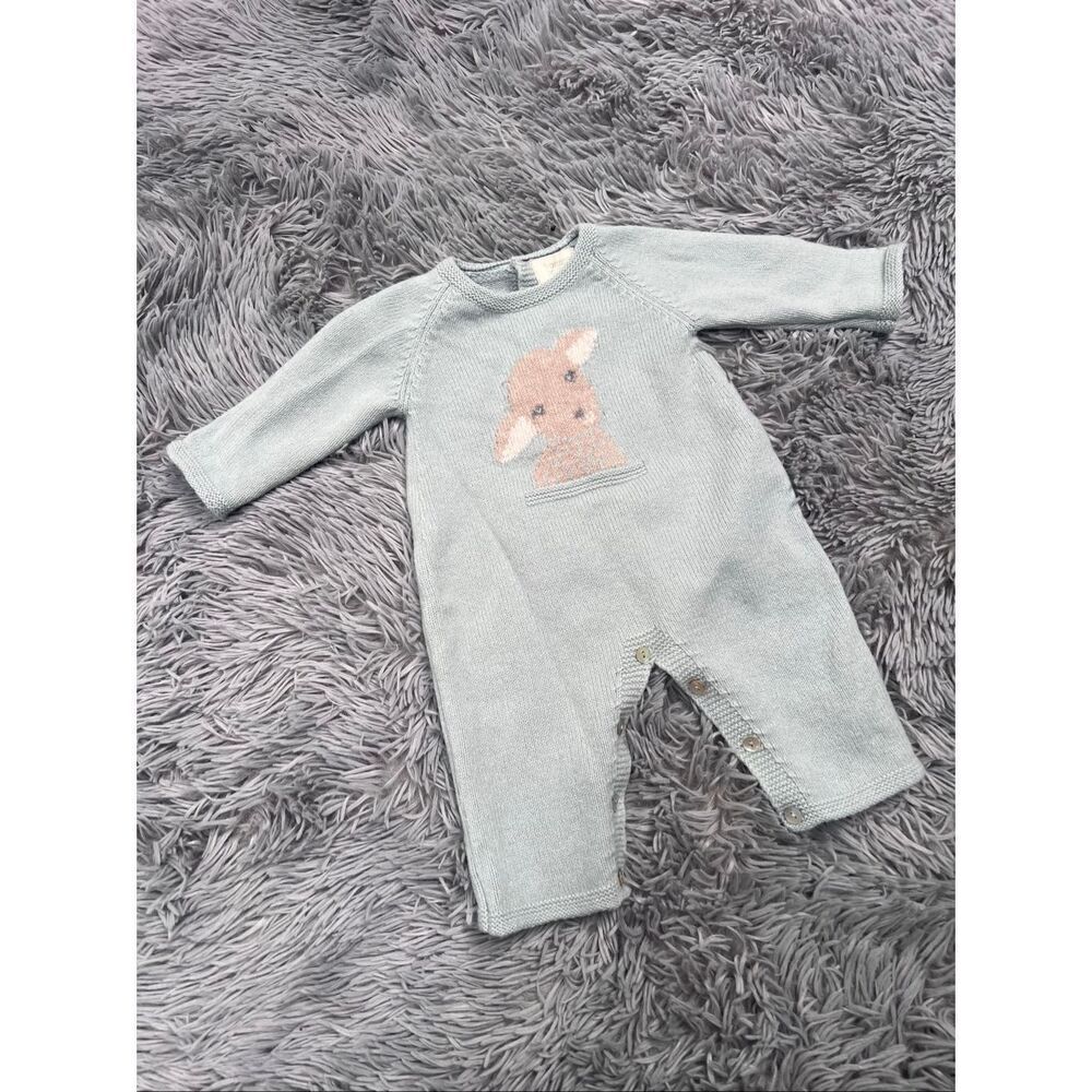 bonnet pompon virgin Wool  baby body suit size 3 months